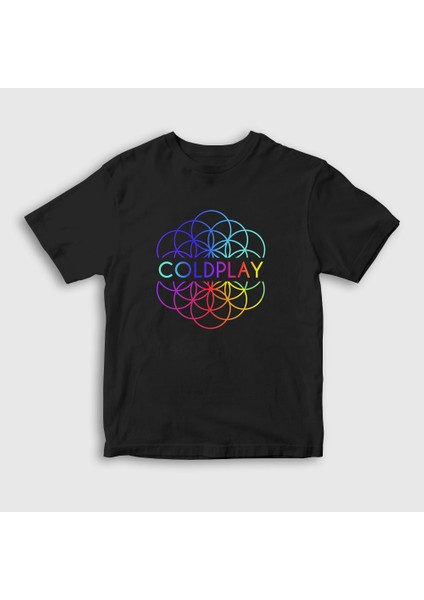 Çocuk Siyah Logo A Head Full Of Dreams Coldplay T-Shirt