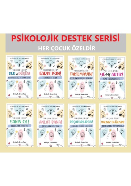 Psikolojik Destek Serisi Her Çocuk Özeldir 8 Kitap - Emily R. Greenfield