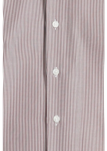 Uzun Kol Slim Fit Dar Kesim Çizgili Pamuklu Kolay Ütülenebilir Gömlek indirimleri