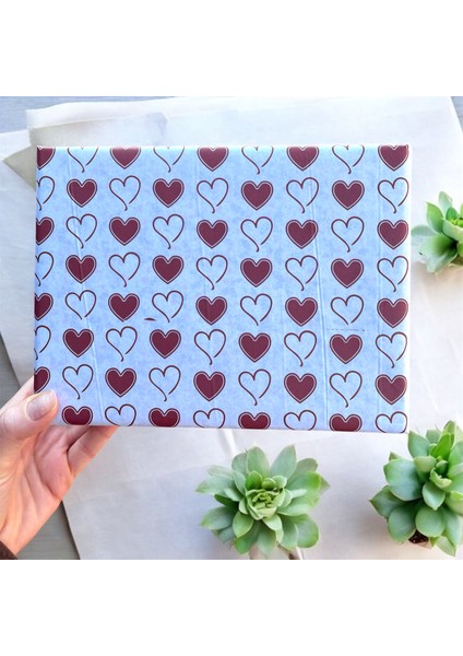 Kalp Baskılı Beyaz Pelur /kalpli Pelur Kağıdı / 40 Gr. Beyaz Pelur Kağıt / 55X70 cm 10 Adet / fiyatları