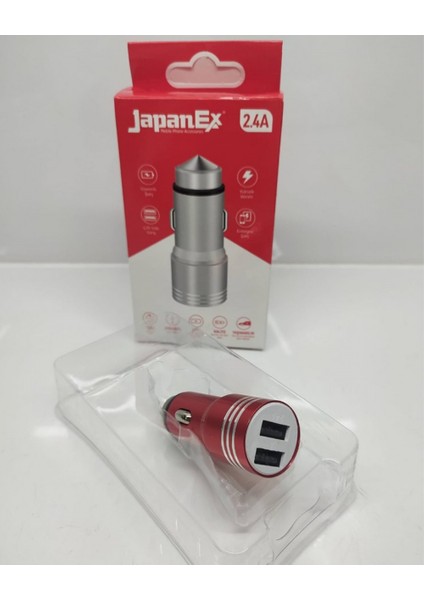 2.4 Amper Çift USB Çakmaklık Başlığı Japan Ex