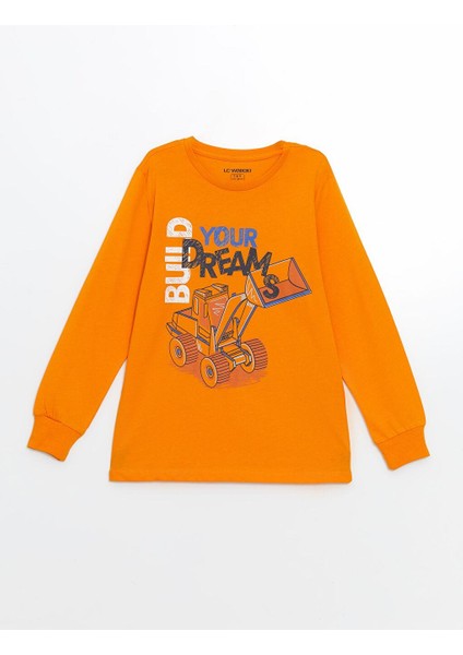 Lcw Kids Bisiklet Yaka Erkek Çocuk Pijama Takımı