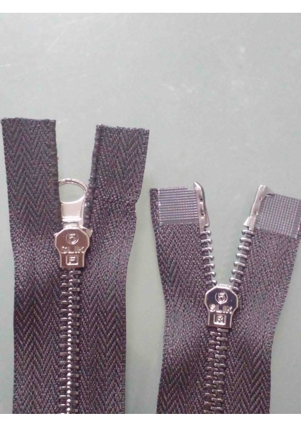 80 cm 1 Adet Parlak Koyu Diş Black Nikel Diş Çift Kafalı Kombi Fermuar Siyah Renk fırsatları