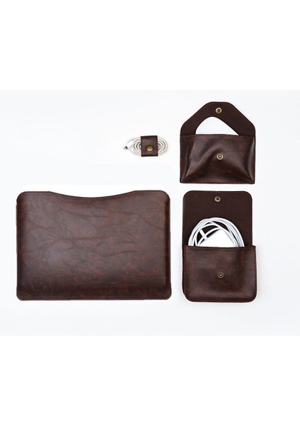 Macbook 14 Inç Crazy Kahverengi Masaüstü Laptop Takım Kılıfı fiyatları