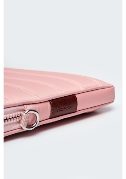 Su Geçirmez Kumaş Laptop Kılıfı 15.6" ve 16" Inç Pembe