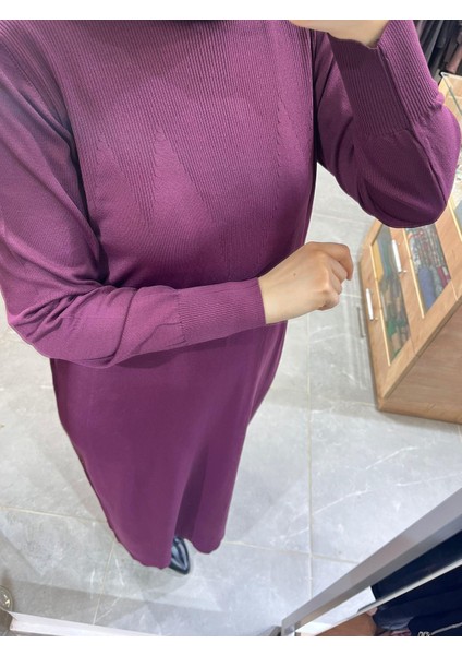 1420 Triko Elbise Bordo fiyatları