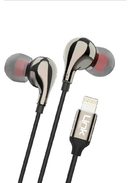 E82 Lightning Stereo Kulak Içi Kablolu Kulaklık Siyah