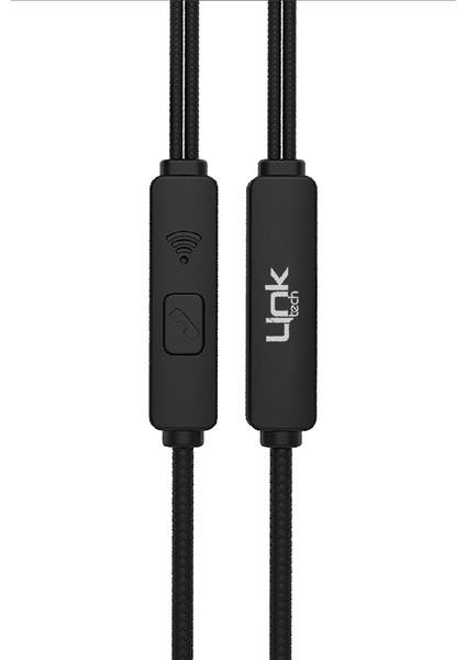 E82 Lightning Stereo Kulak Içi Kablolu Kulaklık Siyah