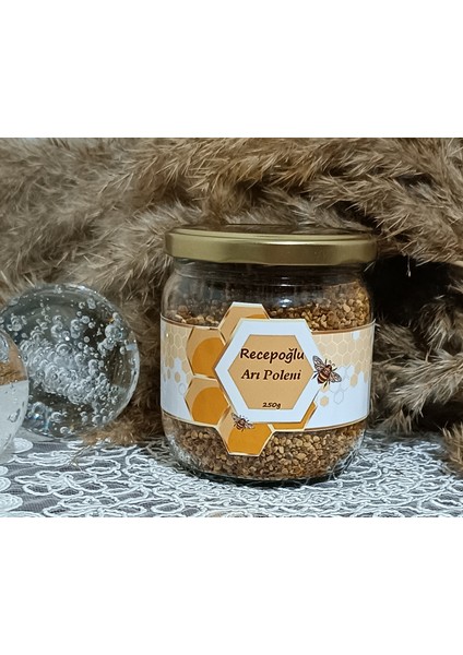 Organik Arı Poleni 250 gr Cam Kavanoz