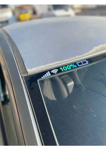 Araba Camı Için Hologramlı Renk Değiştiren Pil-Wifi Sticker ETIKET(20CMX3CM) indirimleri