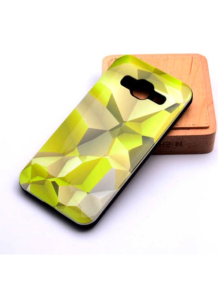 Galaxy J2 Prime Uyumlu Kılıf Kaliteli Çift Katmanlı Renkli Parlak Piramit Silikon Kapak