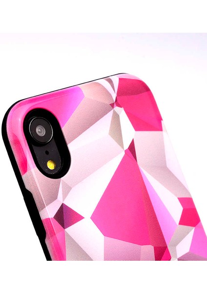 Mate 20 Lite Uyumlu Kılıf Kaliteli Çift Katmanlı Renkli Parlak Piramit Silikon Kapak fırsatları