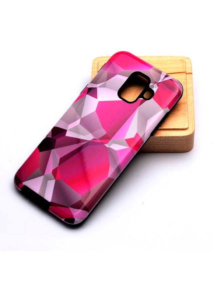 Galaxy A6 2018 Uyumlu Kılıf Kaliteli Çift Katmanlı Renkli Parlak Piramit Silikon