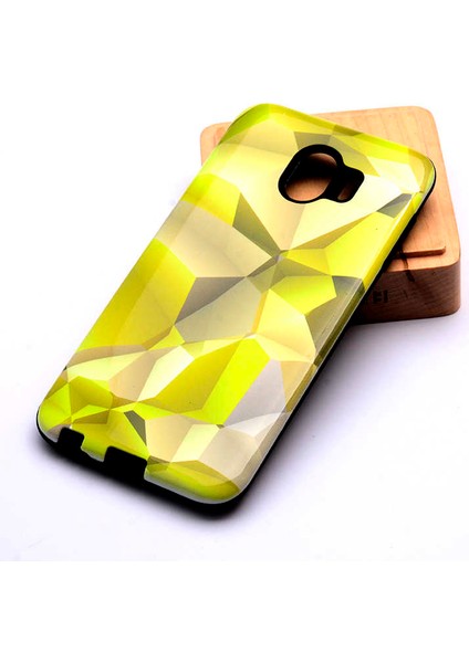 Galaxy J4 Uyumlu Kılıf Kaliteli Çift Katmanlı Renkli Parlak Piramit Silikon