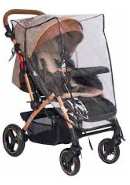 Bebek Arabası Yağmurluğu Koruyucu Su Soğuk Geçirmez Şeffaf
