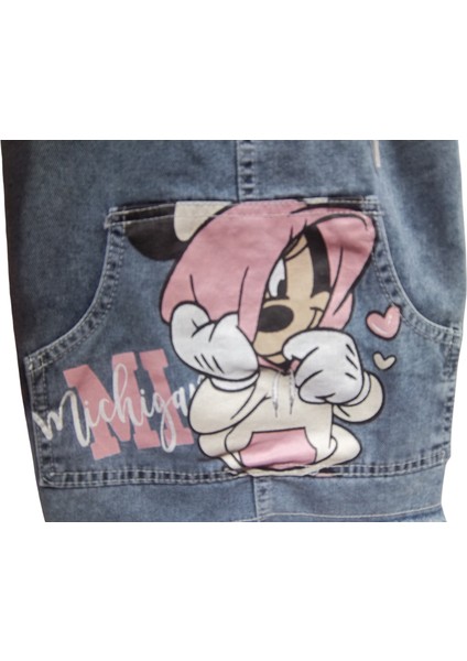 MINNE BASKILI ÇANTALI JİLELİ JEANS KIZ TAKIM fiyatları