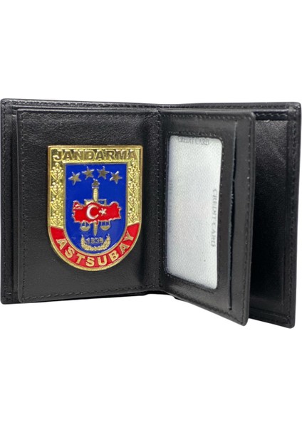 Jandarma Astsubay Cüzdan Hakiki Deri