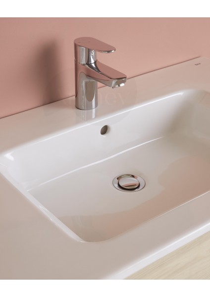 Victoria Plus Lavabo Batarya Parlak Krom, Sifon Kumandalı