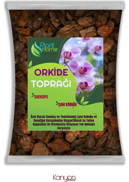 En Iyi Orkide Toprağı - Ithal Çam Kabuğu Karışımı ile Orkide Toprağı Değiştirme -3 Litre