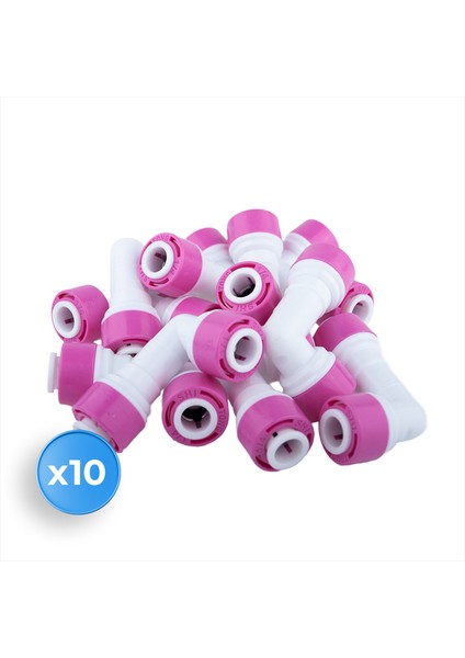 Su Arıtma Cihazı İçin Fitting Dirsek Checkvalf 10 Adet