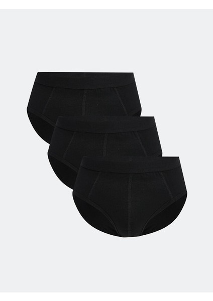 Lc Waıkıkı Standart Kalıp Pamuklu Esnek Erkek Slip Boxer 3'lü