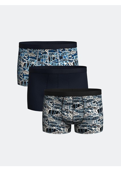 Lc Waıkıkı Standart Kalıp Pamuklu Esnek Erkek Boxer 3'lü