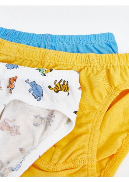 Lcw Kids Beli Lastikli Baskılı Erkek Çocuk Külot 3'lü modelleri