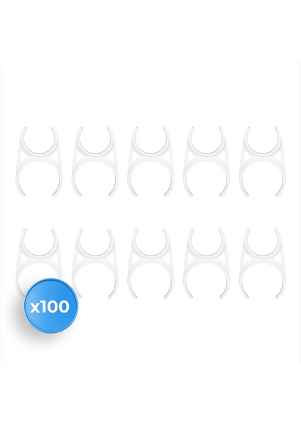 Su Arıtma Cihazı İçin 2x2.5" Kelepçe (Klips) 100 Adet