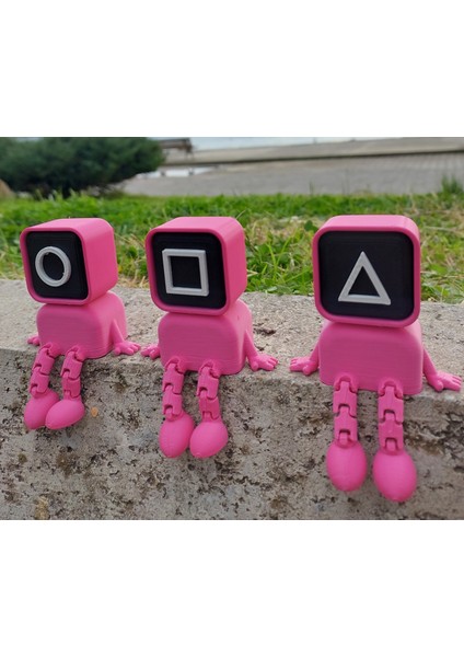 Squid Game3 Lü Oturan Figür Set fiyatları