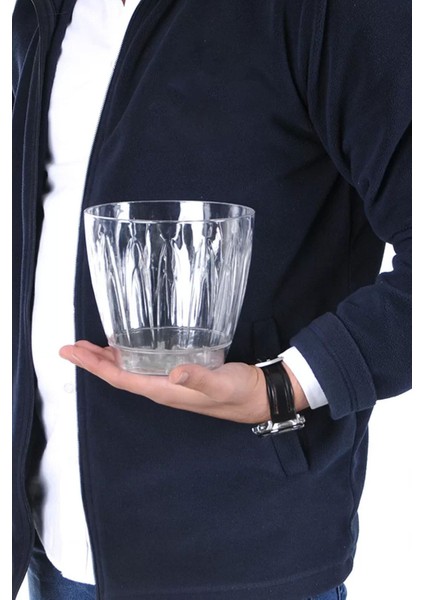 OR02 Şeffaf Orkide Saksı 1.5 Litre 3'lü Set