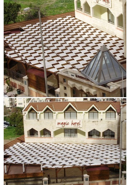 2.5x2 Metre Pergola Battı Çıktı Gölgelik Oxford Kumaş modelleri