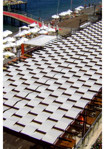 2x4.2 Metre Pergola Battı Çıktı Gölgelik Oxford Kumaş