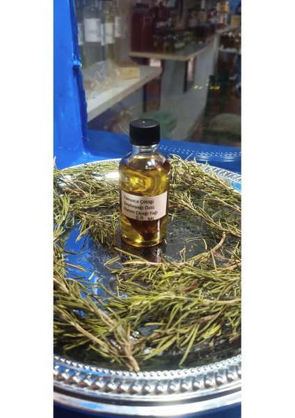 El Yapımı Zeytinyağı Özlü Hatmi Çiçeği Yağı 50 ml Cam Şişe