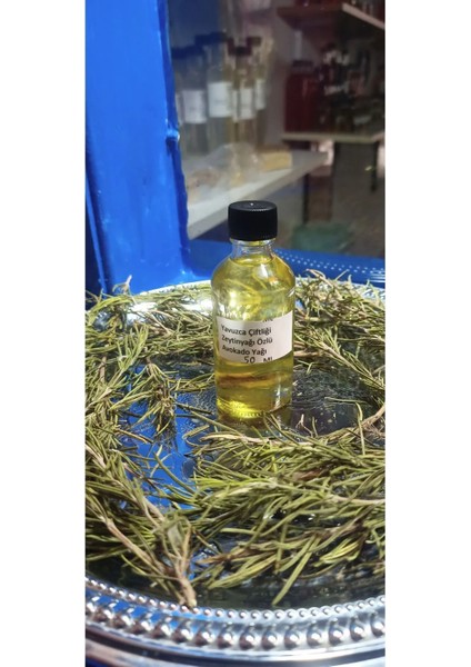 El Yapımı Zeytinyağı Özlü Avokado Yağı 50 ml Cam Şişe