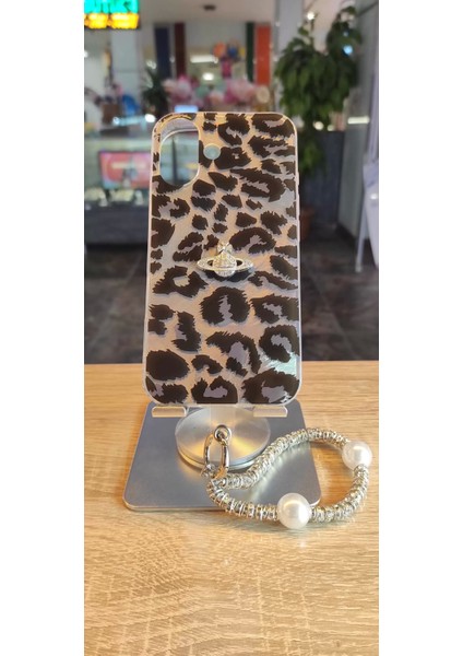 iPhone 16 Uyumlu Leopar Tasarım Kılıf Taşlı Askılı Kapak Darbe Korumalı Hologram Kapak fiyatları