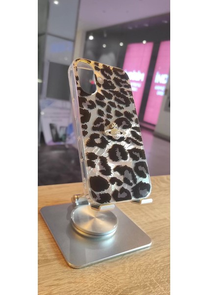 iPhone 16 Uyumlu Leopar Tasarım Kılıf Taşlı Askılı Kapak Darbe Korumalı Hologram Kapak fırsatları
