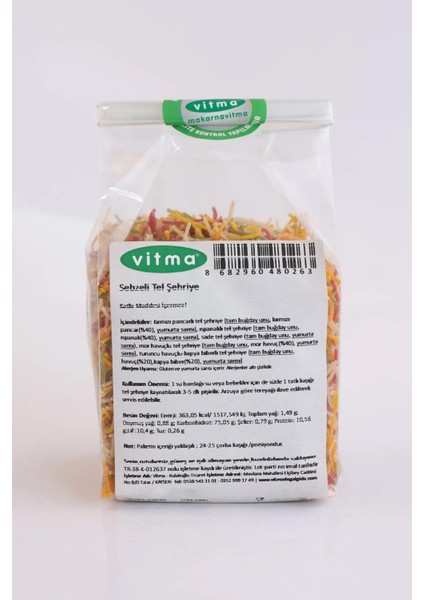 Sebzeli Tel Şehriye 200gr