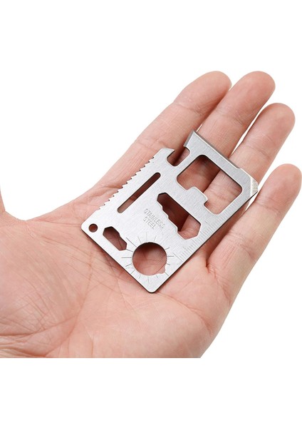 Survival Tool – 11'i 1 Arada Paslanmaz Çelik Çok Amaçlı Hayatta Kalma Aracı modelleri