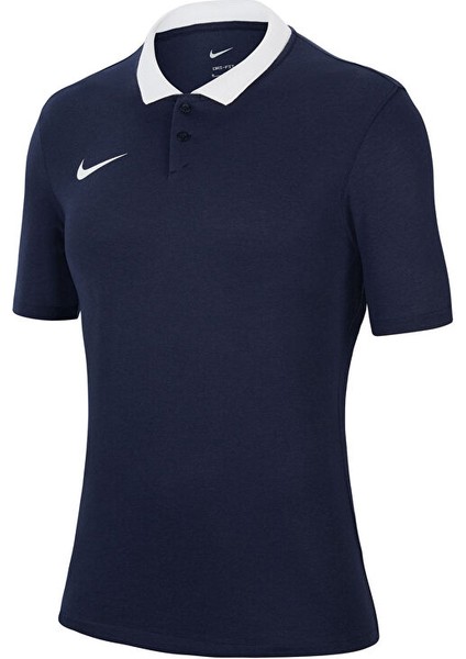 Kadın Futbol Antrenman Polo Tişörtü W Nk Df PARK20 Polo Ss Lacivert