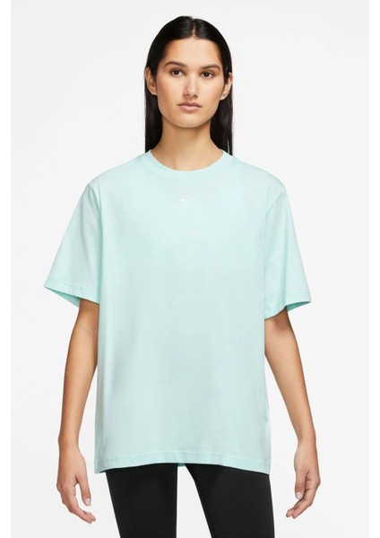 Sportswear Tee Essentials Oversize Mavi Kadın T-Shirt FD4149-346 fırsatları