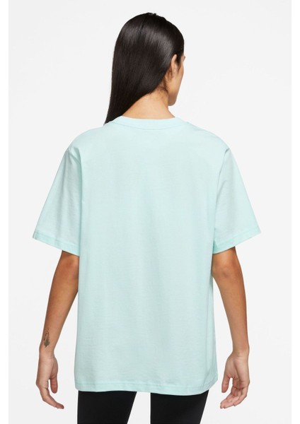 Sportswear Tee Essentials Oversize Mavi Kadın T-Shirt FD4149-346 indirimleri