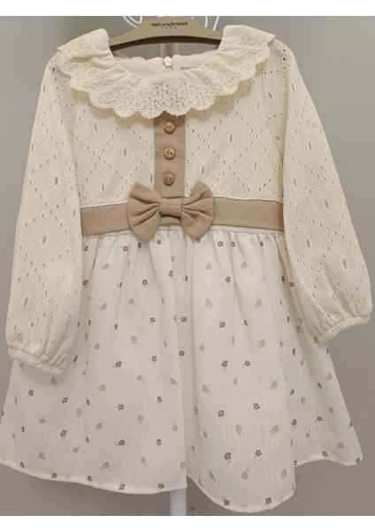 Kız Çocuk Fiyonklu Elbise modelleri