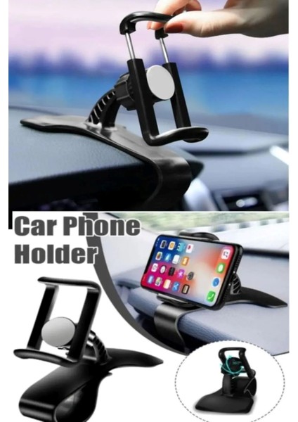 Car Phone Holder Nesil Torpido Üstüne Takılan 360 Oynar Başlı Akrobat Telefon Tutucu indirimleri