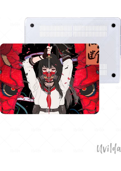 MacBook Air 13.6 A3113 A2681 Uyumlu Japon-17 Tpu Msoft Samuray Kız