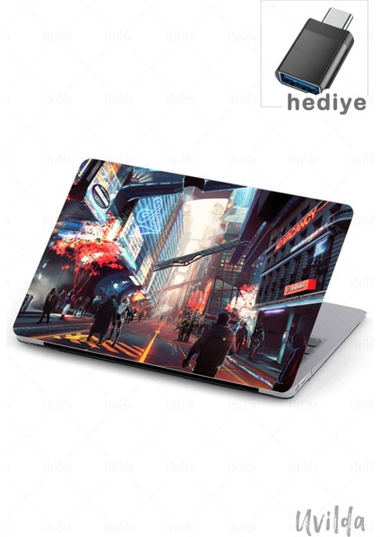 MacBook Air 13.3 A2337 A2179 A1932 Uyumlu Japon-12 Sert Msoft Ütopik Şehir