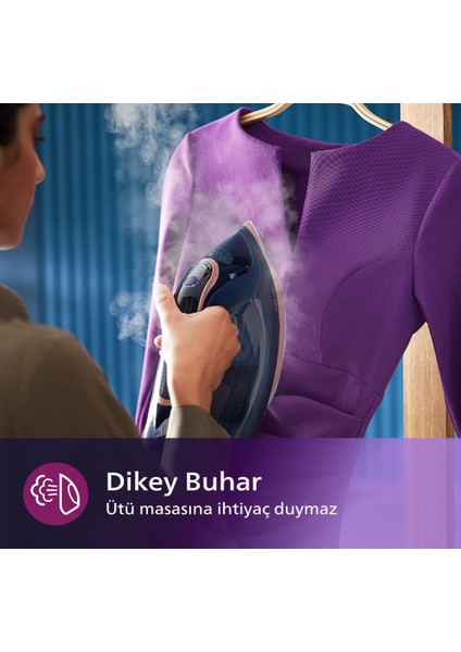 Akıllı Otomatik Isı Ayarlı Azur 8000 Serisi Optimaltemp 3000 W Steamglide Elite Rosecopper Tabanlı Ütü DST8030+TÜY&HAV Temizleyici fiyatları