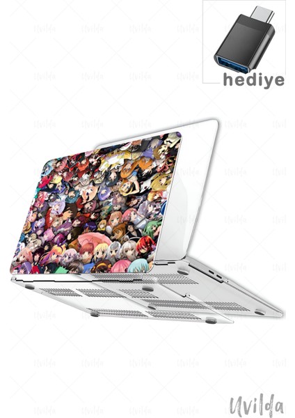 MacBook Pro 14 A3401 A3185 A3112 A2992 A2918 A2779 A2442 Uyumlu Japon-5 Hd Ultra Msoft Anime Mozaik