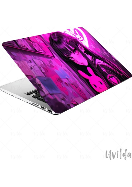 MacBook Air 15 A3114 A2941 Uyumlu Japon-18 4K Msoft Baskı Pembe Düşler