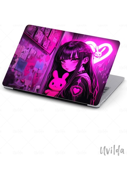 MacBook Air 15 A3114 A2941 Uyumlu Japon-18 4K Msoft Baskı Pembe Düşler