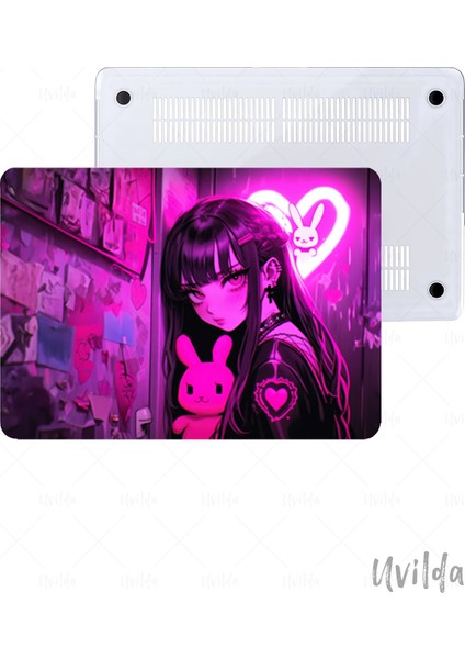 MacBook Pro 13 A2338 A2289 A2251 A2159 A1989 A1708 A1706 Uyumlu Japon-18 Lüks Msoft Pembe Düşler